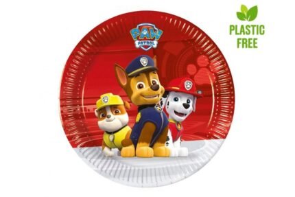 Vienspēļu papīra šķīves Paw Patrol, 20 cm, 8 gab.