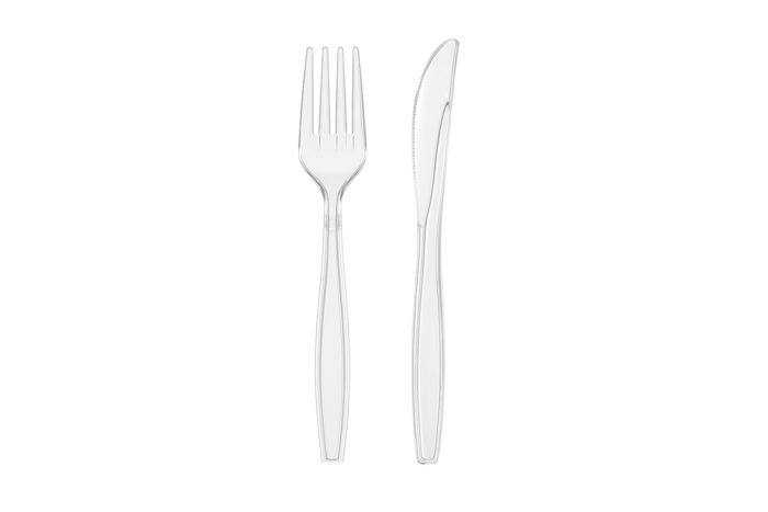 Galda piederumu komplekts PREMIUM, 190 mm, caurspīdīgs