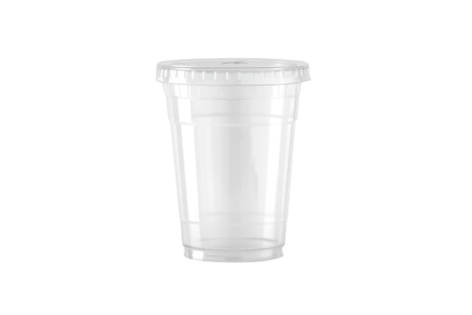 Vienreizlietojamā glāze kokteiļiem, 300 ml, ar līdzeno vāciņu, caurspīdīga krāsa Vienreizlietojamā glāze kokteiļiem, 300 ml, ar līdzeno vāciņu, caurspīdīga krāsa